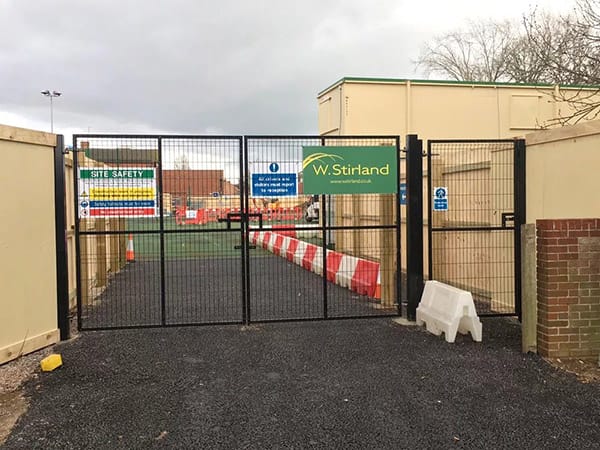 site hoarding at portsmouth school
